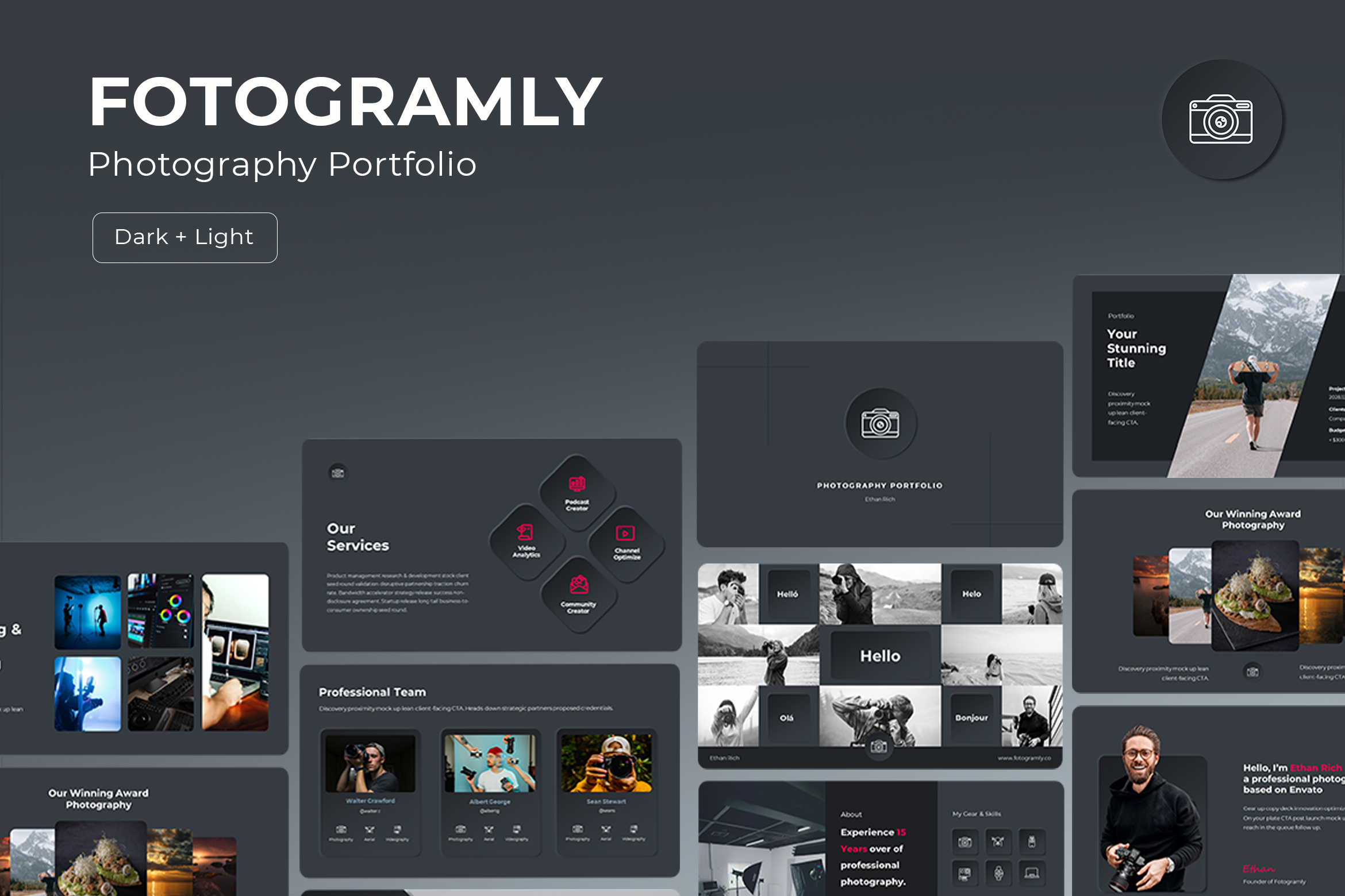 FotoGramly - Photography Portfolio Personal & Studio Presentation