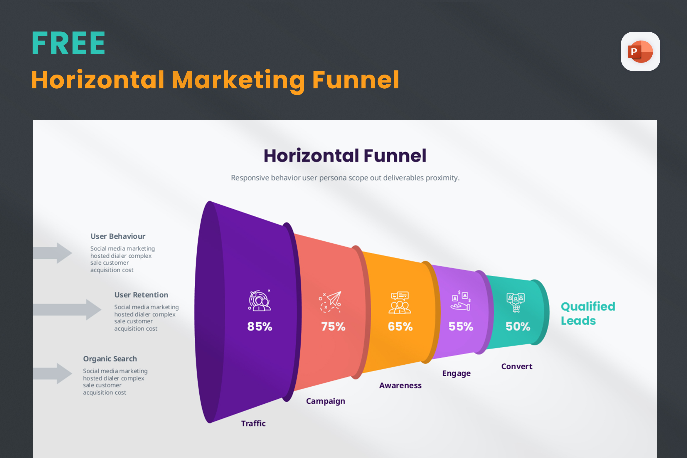 Free Digital Marketing Funnel Powerpoint Template