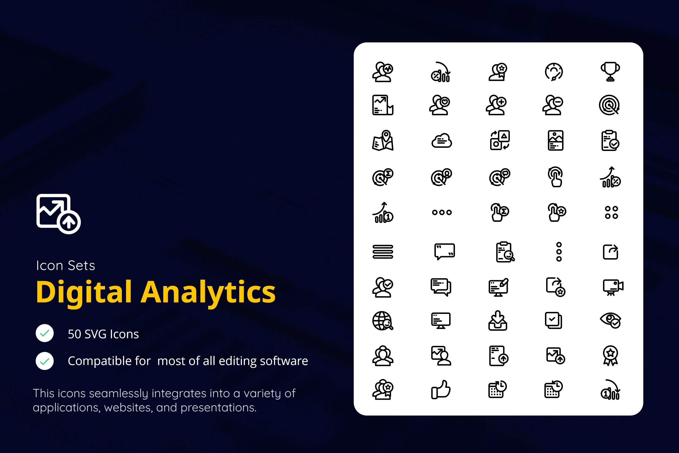 Digital Analytics Icon Sets